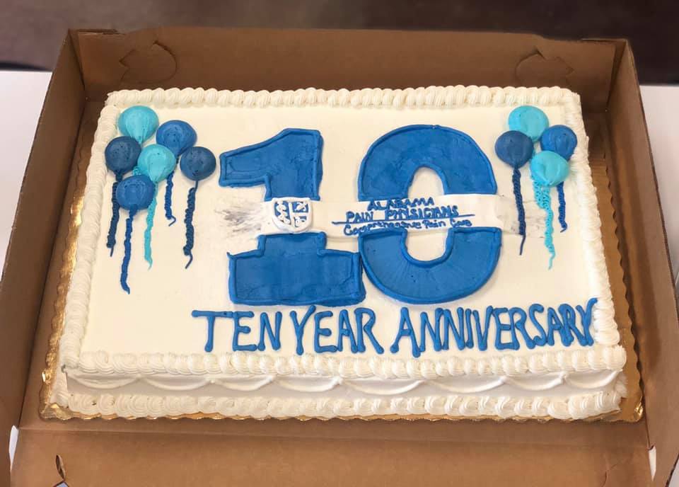 10 Year Anniversary Logo Cake 1